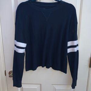 Hollister navy blue long sleeve tee